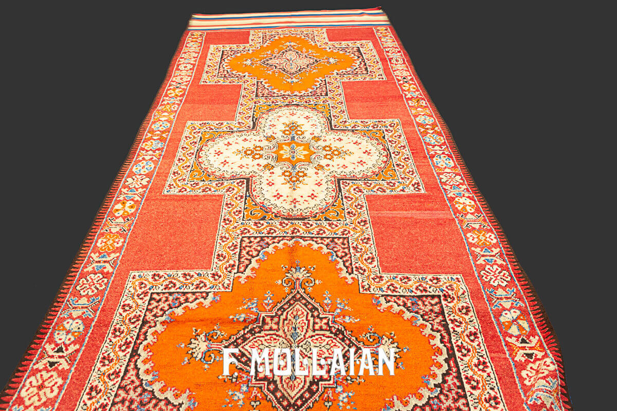 Red Field Rabbat-Marakesh Very long Gallery Size Rug n°:76602913